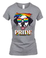 Dalmatian Funny Dog LGBT Dalmatian Gay Pride LGBTQ Rainbow Flag Sunglasses 12 Dalmatian Lover