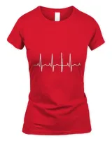 Flute Player Shirt - Flute Heartbeat T-Shirt for Musicians