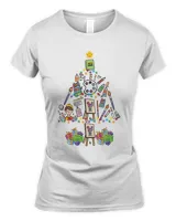 Gift For Art Teacher Christmas Tree Shirt