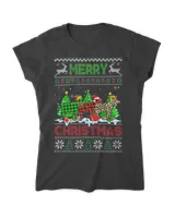 Funny Goat Green Red Plaid Leopard Merry Christmas