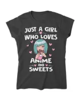 Anime Girl Likes Sweets Japan Kawaii Manga Animation