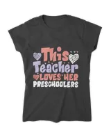 Funny this teacher loves her preschoolers valentines day Essential T-Shirt