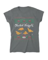 Dinos Chicken Nuggets Ugly Christmas Sweater Funny Realistic