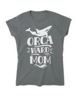 Womens Orcaward Mom Humor Awkward Orca Orcas Mother Mommy Mama V-neck T-shirt
