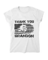 Thank You Brandon Won American Distressed Flag Eagle