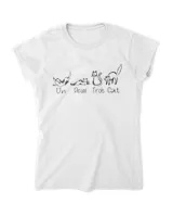 Un Deux Trois Cat Tee Cute Kitten Funny French Cat lover HOC110423A16