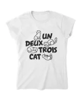 Cat Vintage Cat Lover Funny Kitten French Un Deux Trois Cat HOC200423A2