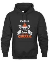 Mens EVANS King of The Grill Grilling BBQ Chef Master Cooking