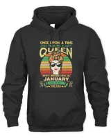 Birthday Queens are Born on January Capricorn Aquarius Gift T-Shirt
