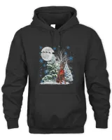 Doberman Pinscher Under Moonlight Snow Christmas Pajama 161