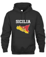 Sicily Map Sicilia Italian Sicilian
