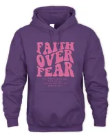 Faith Over Fear Christian Hoodie Bible Verse Aesth