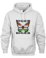 Nigerien Flag Butterfly T-Shirt