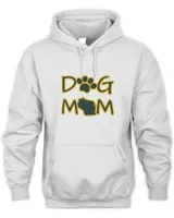Dog Mom Green Bay Wisconsin Green Sticker Shirt Gift T-Shirt