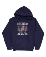 Mens My Favorite Soldier Calls Me Dad USA Flag Fathers Day