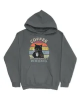 Coffe Because Murder Is Wrong Black Cat Vintage QTCAT102022A9