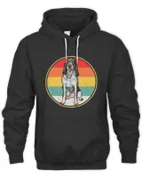 Vintage Retro Sunset Bluetick Coonhound Dog T-Shirt