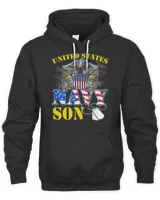 United States Flag American Navy Son - Veteran Gif T-Shirt