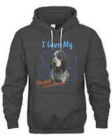 I Love My Bluetick Coonhound Dog Lover Paw Print T-Shirt!