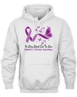 No Story Should End Too Soon Domestic Violence Awareness Butterfly  Purple Ribbon  Domestic Violen