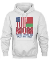 Official American Belarusian Flag For Belarus Mom192  T-Shirt