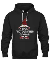 Photographer Gnome red check Plaid pattern Christmas gnome Premium T-Shirt