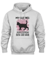 Black Cat Kitty My Clothes By Cotton And Cat Hair Kitten Cat