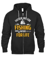 Father And Son Fishing Partners For Life Fathers Day T shirts