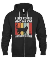 Cat I Like Coffee and My Cat Maybe 3 People Vintage Burmese Cat5 Black Cat