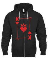 King & Queen - Matching Couple Costume - King of Hearts T-Shirt