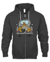 Gnomes Truck Halloween Pumpkin Funny Happy Halloween Spooky Witch T-Shirt