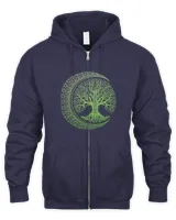 Green Tree of Life Cresent Moon Phases Mandala Yoga Gift