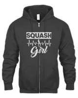 Squash Heartbeat Girl Player Ball Sports Indoor Tennis Court