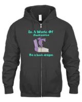 In A World Of Bookworms Be A Book Dragon Reading T-shirt