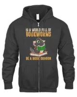 In A World Full Of Bookworms Be A Book Dragon Book Reading