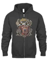 Irish Setter Dog Medieval Victorian Gothic Steampunk