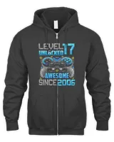 Level 17 Unlocked Awesome Since 2006 17th Birthday Gaming