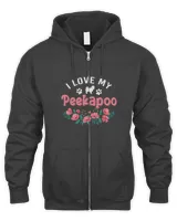 Peekapoo Dog Gifts For Women Cute I Love Peekapoo Christmas