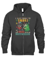 Vintage Smoke And Hang With My Rottweiler Funny Smoker Weed