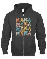 Mothers Day Groovy Mama Lightning Bolt Leopard Cheetah