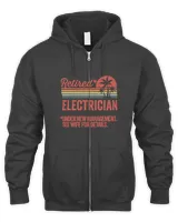 Retired Under New Management Retirement Gift Electrician