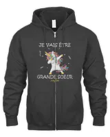 Unicorn Dab Future Sister Gift – Je vais être Grande Soeur [French Language]