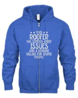 Roofer Funny Retro Roofing Roof Equipment Job Repair41