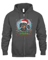 Merry Christmas Hands Sign Language Santa Dachshund Lover126