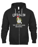 Chicken The Pet That Poops Breakfast Funny Chicks Food Pun 331