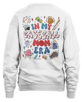 In My Baseball Mom Era T Shirt, Trendy Baseball Mama Shirt, Retro Game Day Sweatshirt, Gift for Baseball Mom, Game Day Baseball Team T Shirt