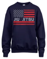 Vintage American USA Flag Brazilian jiu jitsu belts Shirt