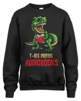 Gifts For Readers Funny TRex Prefers Reading Audiobooks