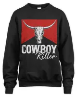 Cowboy Killers Bull Skull Howdy Punchy Western Country Music