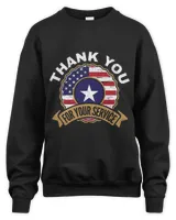Thank You For Your Service Patriot Memorial Day Meaningful Hoodie